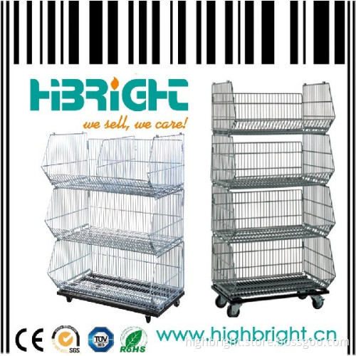 Promotional Wire Mesh Stacking Basket (HBE-MC-5)